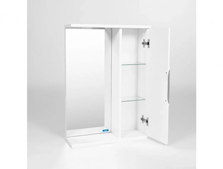 Зеркало-Шкаф «Viant» Лима, LED Подсветка, Подвесное, Белое, 50x70см (VLIM50-ZSH)