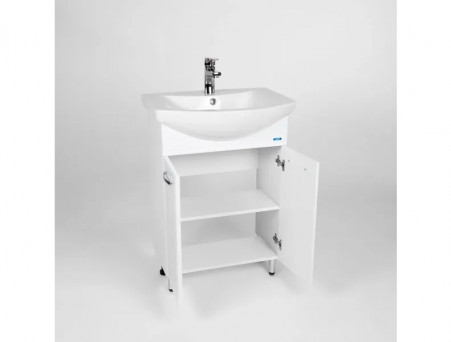 Тумба с Раковиной «Viant» Милан Балтика 60, Напольная, Белая, 61x85см (VMIL60BA-T2ST)