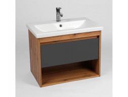 Тумба с Раковиной «Viant» Бостон Como 70, Подвесная, Дуб Вотан, 70x52см (VBOS70COG-T1YP)