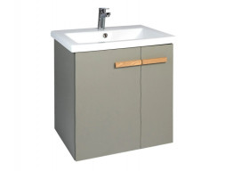 Тумба с Раковиной «Viant» Мюнхен Como 60, Подвесная, Хаки, 60x67см (VMUN60COH-T2STP)