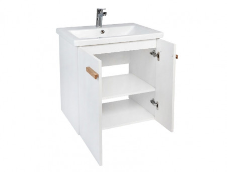 Тумба с Раковиной «Viant» Мюнхен Como 60, Подвесная, Белая, 60x67см (VMUN60COBEL-T2STP)