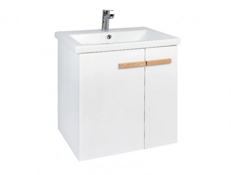 Тумба с Раковиной «Viant» Мюнхен Como 60, Подвесная, Белая, 60x67см (VMUN60COBEL-T2STP)