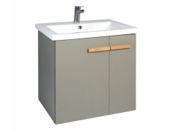 Тумба с Раковиной «Viant» Мюнхен Como 80, Подвесная, Хаки, 80x67см (VMUN80COH-T2STP)