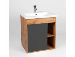 Тумба с Раковиной «Viant» Бостон Como 70, Подвесная, Дуб Вотан, 70x64см (VBOS70COG-T1STP)
