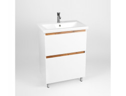 Тумба с Раковиной «Viant» Мальта Como 60, Напольная, Белая, 60x84см (VMAL60CO-T2Y)