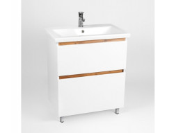 Тумба с Раковиной «Viant» Мальта Como 80, Напольная, Белая, 80x84см (VMAL80CO-T2Y)