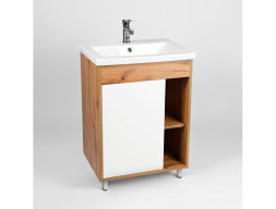 Тумба с Раковиной «Viant» Бостон Como 70, Напольная, Дуб Вотан, 70x84см (VBOS70CO-T1ST)