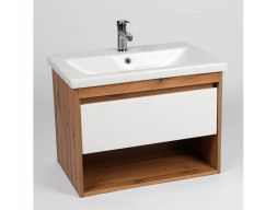 Тумба с Раковиной «Viant» Бостон Como 80, Подвесная, Дуб Вотан, 80x52см (VBOS80CO-T1YP)