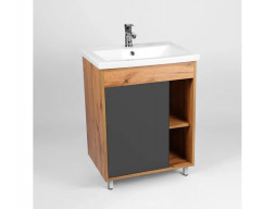 Тумба с Раковиной «Viant» Бостон Como 70, Напольная, Дуб Вотан, 70x84см (VBOS70COG-T1ST)