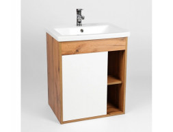 Тумба с Раковиной «Viant» Бостон Como 50, Подвесная, Дуб Вотан, 50x64см (VBOS50CO-T1STP)
