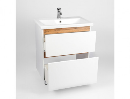 Тумба с Раковиной «Viant» Мальта Como 70, Напольная, Белая, 70x84см (VMAL70CO-T2Y)