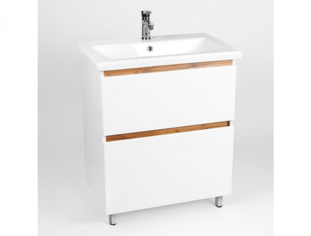 Тумба с Раковиной «Viant» Мальта Como 70, Напольная, Белая, 70x84см (VMAL70CO-T2Y)