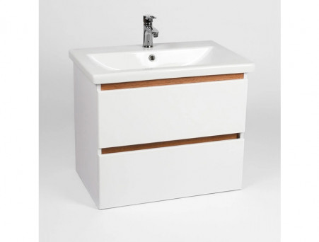 Тумба с Раковиной «Viant» Мальта Como 80, Подвесная, Белая, 80x58см (VMAL80CO-T2YP)