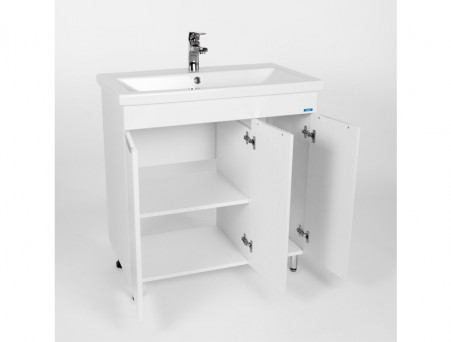 Тумба с Раковиной «Viant» Лима Como 80, Напольная, Белая, 80x85см (VLIM80CO-T3ST)