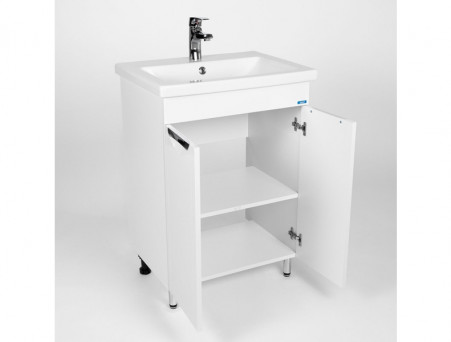 Тумба с Раковиной «Viant» Лима Como 60, Напольная, Белая, 60x85см (VLIM60CO-T2ST)