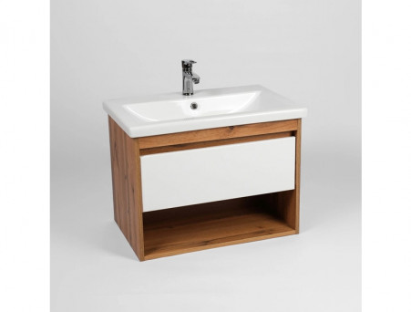 Тумба с Раковиной «Viant» Бостон Como 60, Подвесная, Дуб Вотан, 60x52см (VBOS60CO-T1YP)