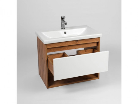 Тумба с Раковиной «Viant» Бостон Como 60, Подвесная, Дуб Вотан, 60x52см (VBOS60CO-T1YP)