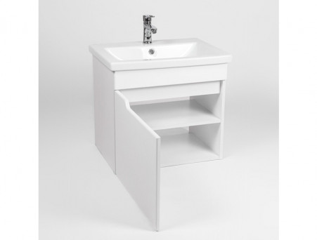 Тумба с Раковиной «Viant» Куба Como 60, Подвесная, Белая, 60x45см (VKUB60CO-T1STP)