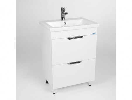 Тумба с Раковиной «Viant» Лима Como 60, Напольная, Белая, 60x85см (VLIM60CO-T2Y)