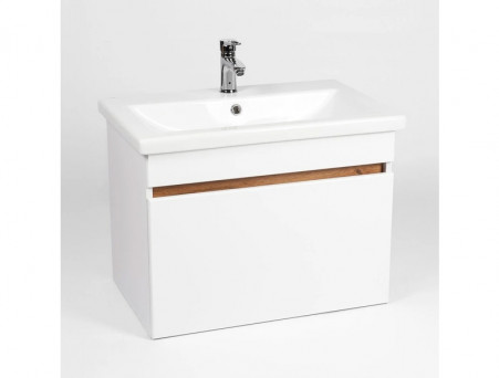 Тумба с Раковиной «Viant» Мальта Como 70, Подвесная, Белая, 70x52см (VMAL70CO-T1YP)