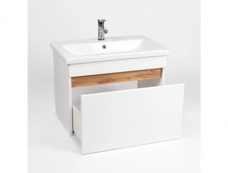 Тумба с Раковиной «Viant» Мальта Como 70, Подвесная, Белая, 70x52см (VMAL70CO-T1YP)