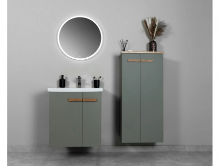 Пенал «Viant» Мюнхен, Подвесной, Хаки, 51x30x110см (VMUN50H-PENP)