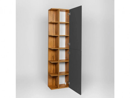 Пенал «Viant» Бостон, Подвесной, Дуб Вотан, 40x23x160см (VBOS400G-PENP)