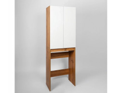 Шкаф над Стиральной Машиной «Viant» Бостон, Напольный, Белый, 64,5x190см (VBOS645-SHSM)