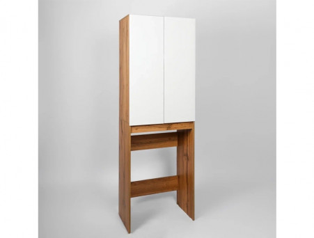 Шкаф над Стиральной Машиной «Viant» Бостон, Напольный, Белый, 64,5x190см (VBOS645-SHSM)