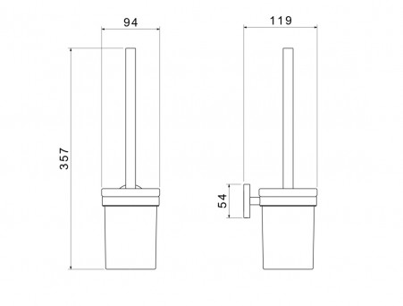 Ерш Сантехнический «Aquatek» Европа, Хром (AQ4110CR)