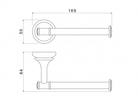 Держатель Туалетной Бумаги «Aquatek» Классик, Хром (AQ4508CR)
