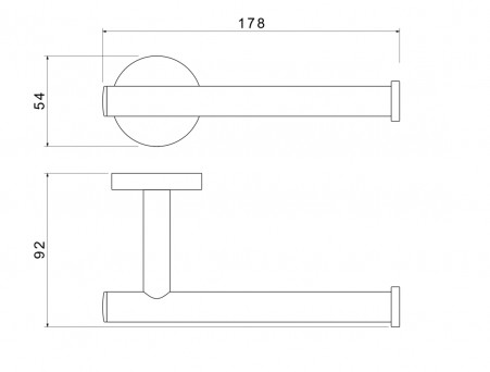 Держатель Туалетной Бумаги «Aquatek» Оберон, Хром (AQ4208CR)