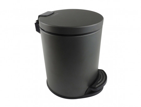Мусорное Ведро «Aquatek» Вега, с Педалью, Черный Матовый (AQ4016MB)