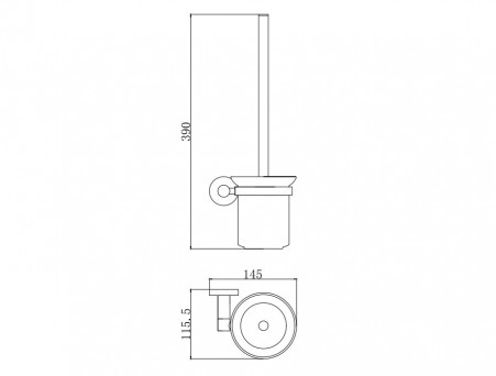 Ерш Сантехнический «Aquatek» Вега, Хром (AQ4010CR)