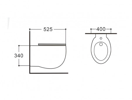 Биде Подвесное «Aquatek» Альтаир, Белый (AQ1089-00)