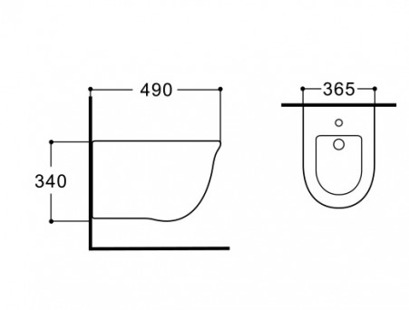 Биде Подвесное «Aquatek» Классик, Белый (AQ1161-00)