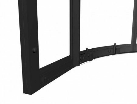 Душевое Ограждение «Comforty» Прозрачное Стекло 6мм, 195x90x90, Черный Профиль (A511)