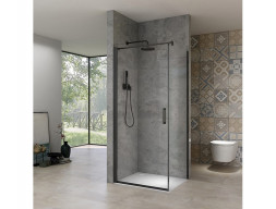 Душевое Ограждение «Comforty» Прозрачное Стекло 6мм,190x100x100, Черный Профиль (SZ161+SZ166 1000мм)