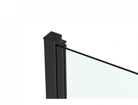 Душевое Ограждение «Comforty» Прозрачное Стекло 6мм,190x100x100, Черный Профиль (SZ161+SZ166 1000мм)