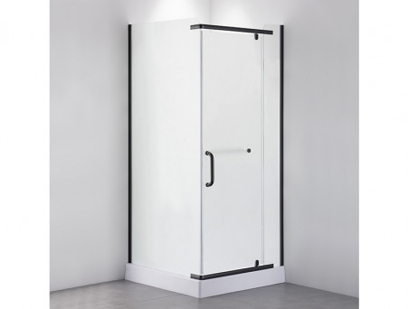 Душевое Ограждение «Comforty» Прозрачное Стекло, с Поддоном, 197,5x90x90, Черный Профиль (32NB)