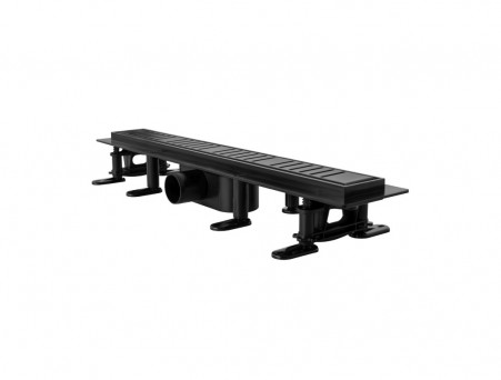 Душевой Лоток «Comforty» Пластиковый с Решеткой, 600мм, Черный Матовый (CF6ADB60)