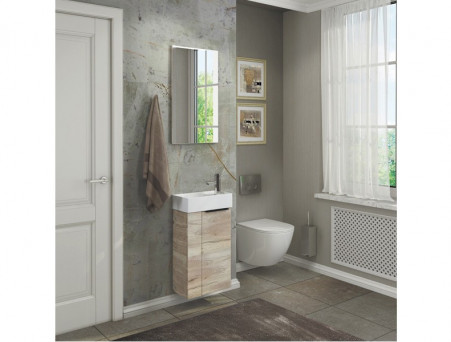 Зеркало «Comforty» Асти-40, 39x71x2см, Дуб Дымчатый (00-00001468CF)