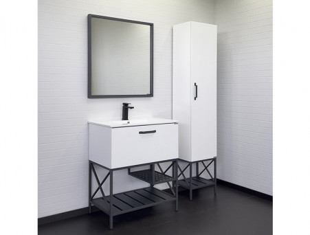 Зеркало «Comforty» Бредфорд-75, 75x80x4см, Графит (00-00009966CF)