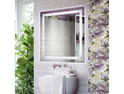 Зеркало «Comforty» Квадрат-75, Светодиодная Лента, 75x75x4см (00-00005258CF)
