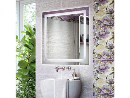 Зеркало «Comforty» Квадрат-75, Светодиодная Лента, 75x75x4см (00-00005258CF)