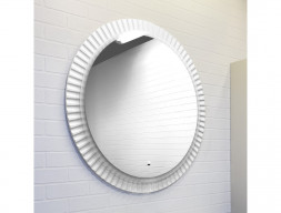 Зеркало «Comforty» Мадрид-90, LED Подсветка, 90x90x3см, Белый Глянец (00-00014166CF)