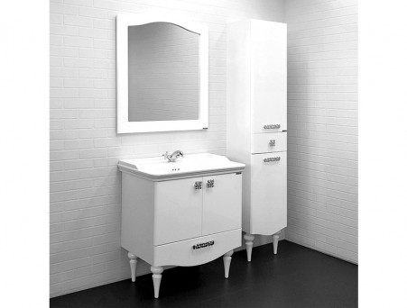 Зеркало «Comforty» Монако-80, 80x90x2см, Белое (00003129893CF)