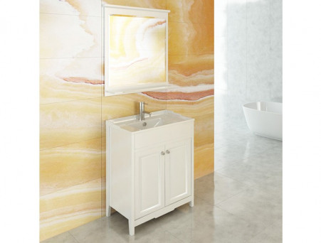 Зеркало «Comforty» Тбилиси-70, 82,5x73x12см, Белый (00003132631CF)