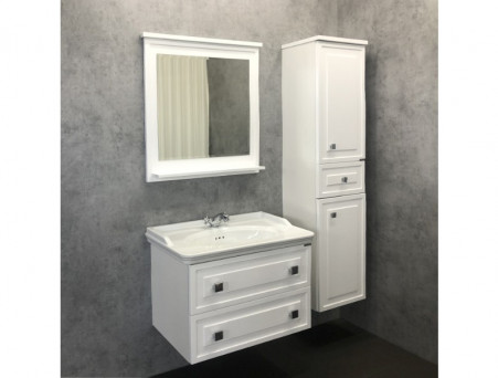 Зеркало «Comforty» Феррара-80, 78x77x12см, Белый (00004151059CF)