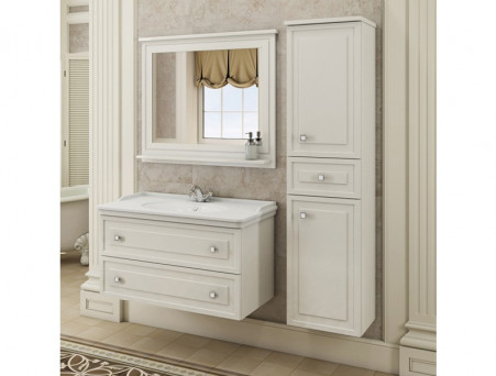 Зеркало «Comforty» Феррара-100, 98x80x12см, Белый (00004147993CF)